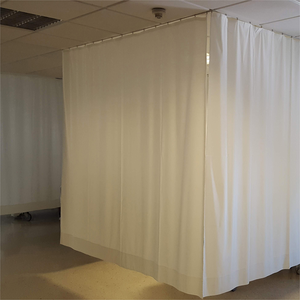 Cortinas ingnifugas antibacterianas Hospital Clinicas Intimidad